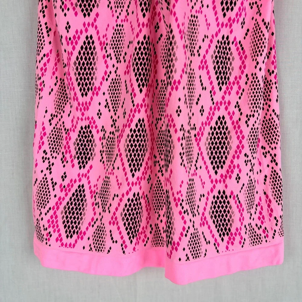 No‎ Boundaries Pink Snakeskin Activewear Tank Top and Boy Short Set Large 12-14